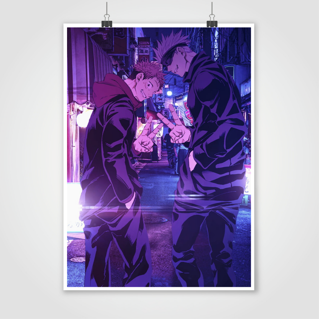 Gojo Satoru and Itadori Yuuji Poster 19*13 Jujutsu Kaisen
