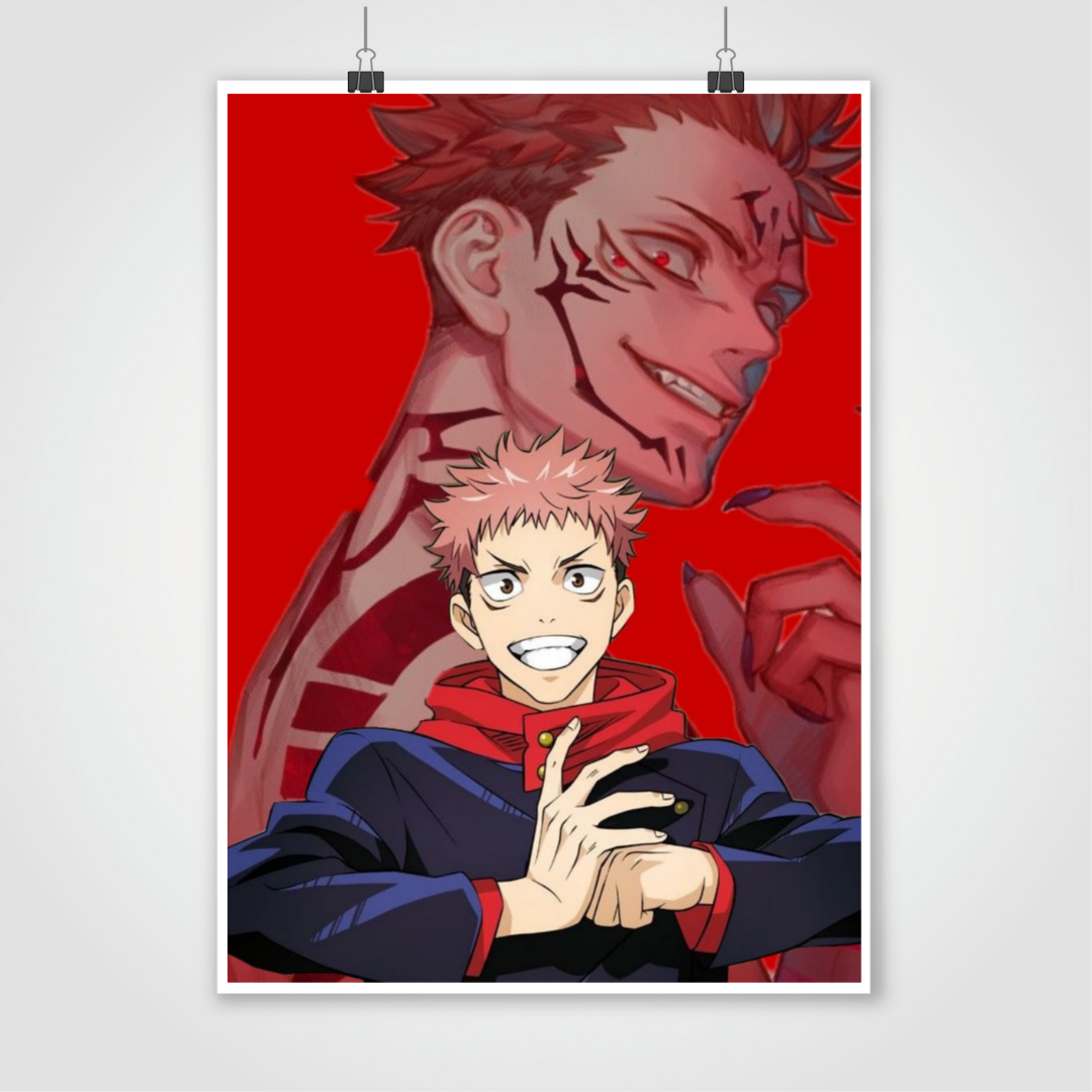 Itadori and Sukuna 19*13 Poster Jujutsu Kaisen
