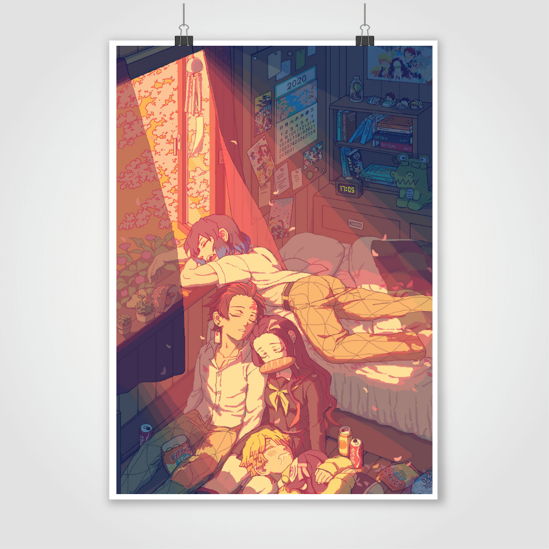 Tanjiro Nezuko Inosuke 19*13 Poster Demon Slayer
