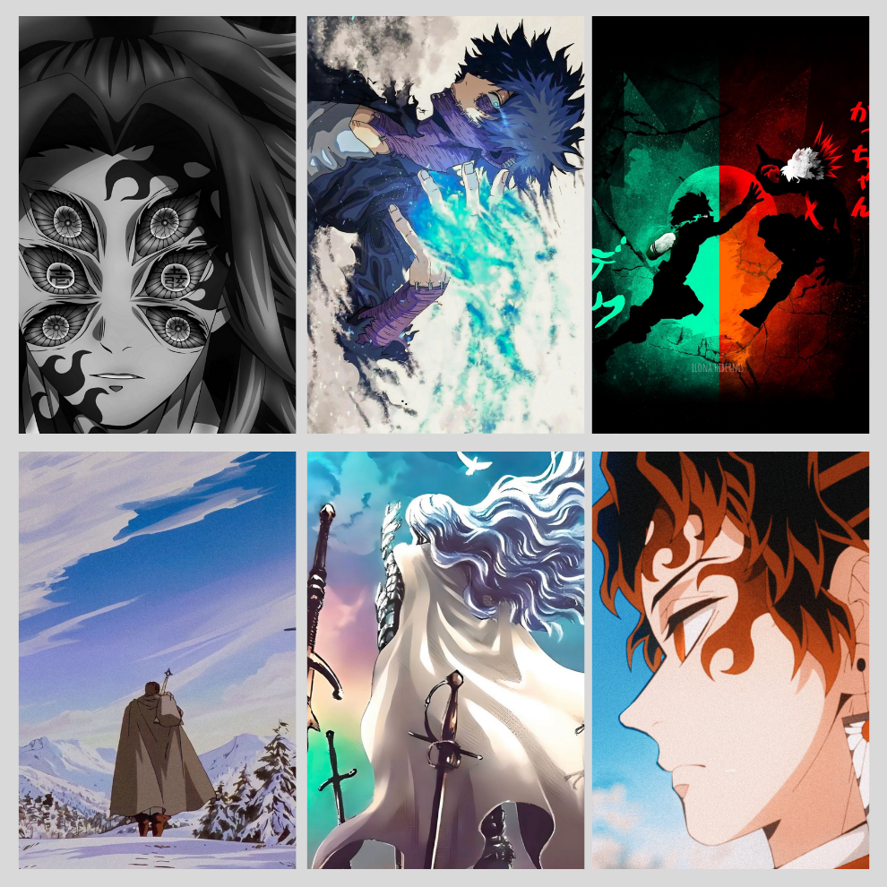 Anime Characters Poster Combo