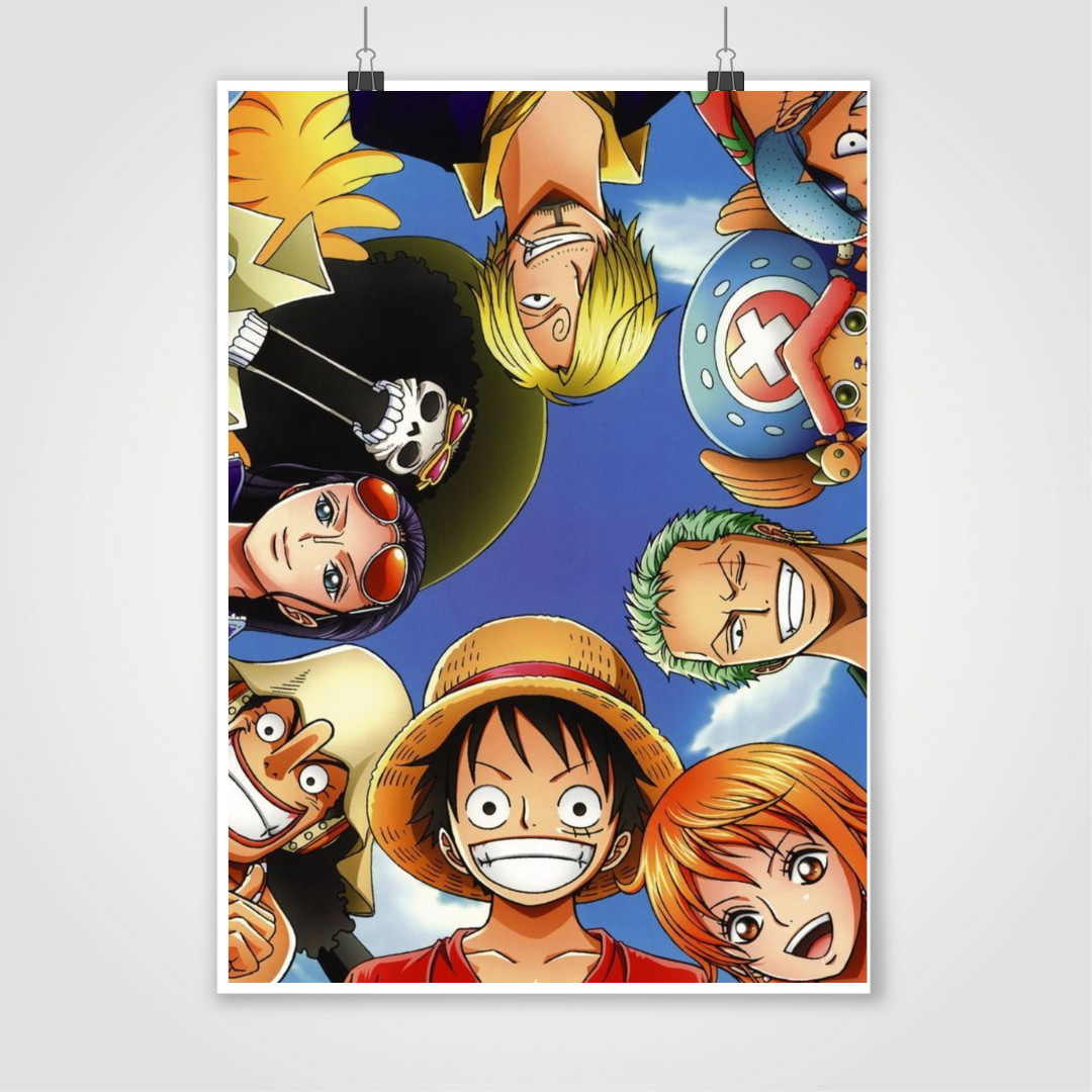 The Straw Hat Pirates 19*13 Poster One Peice
