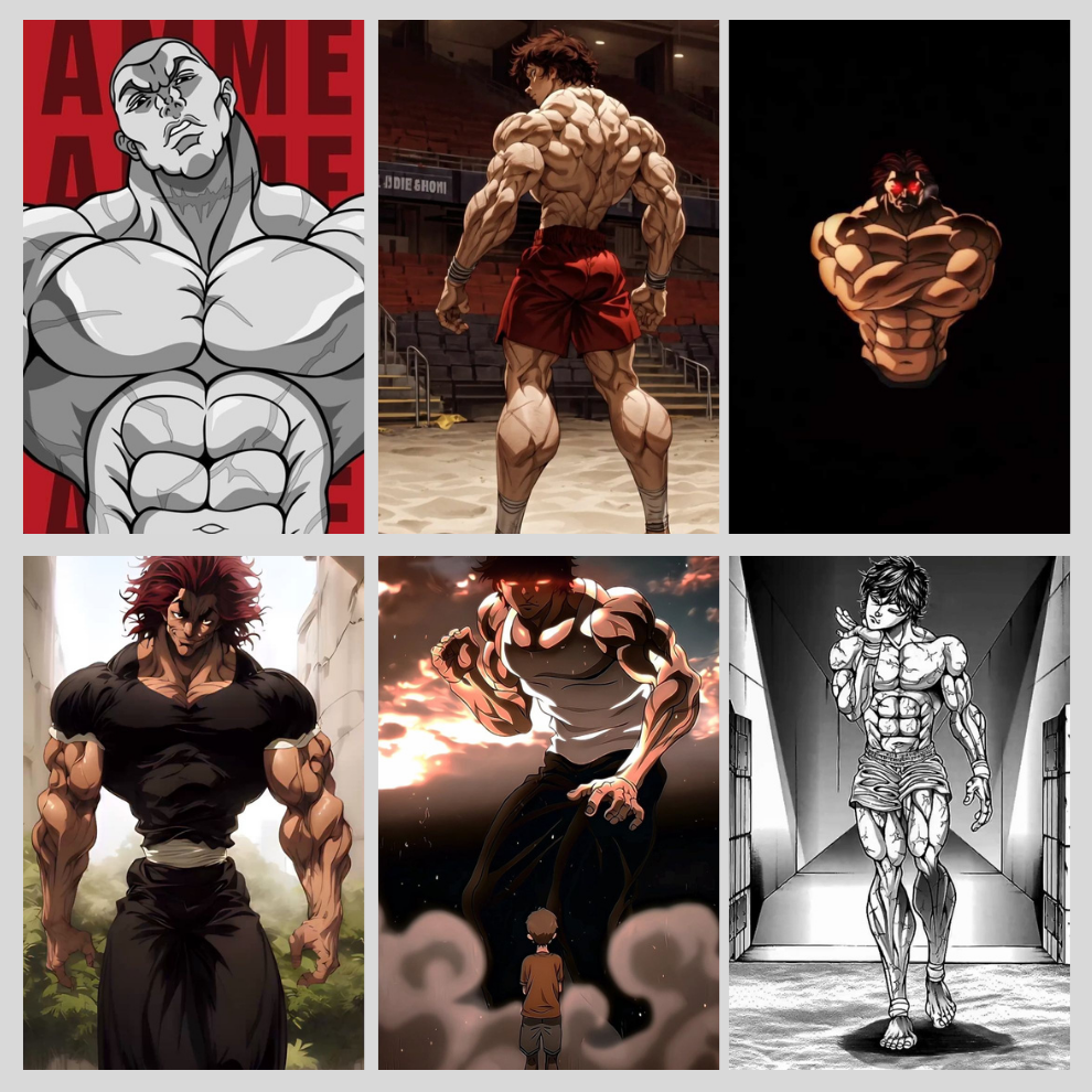 Baki Poster Combo of 6 Poster