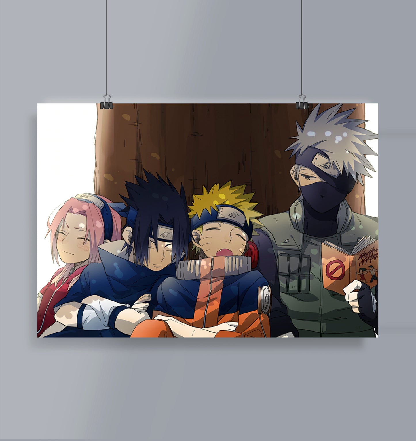 Kakashi Team 7 Poster Landscape Naruto