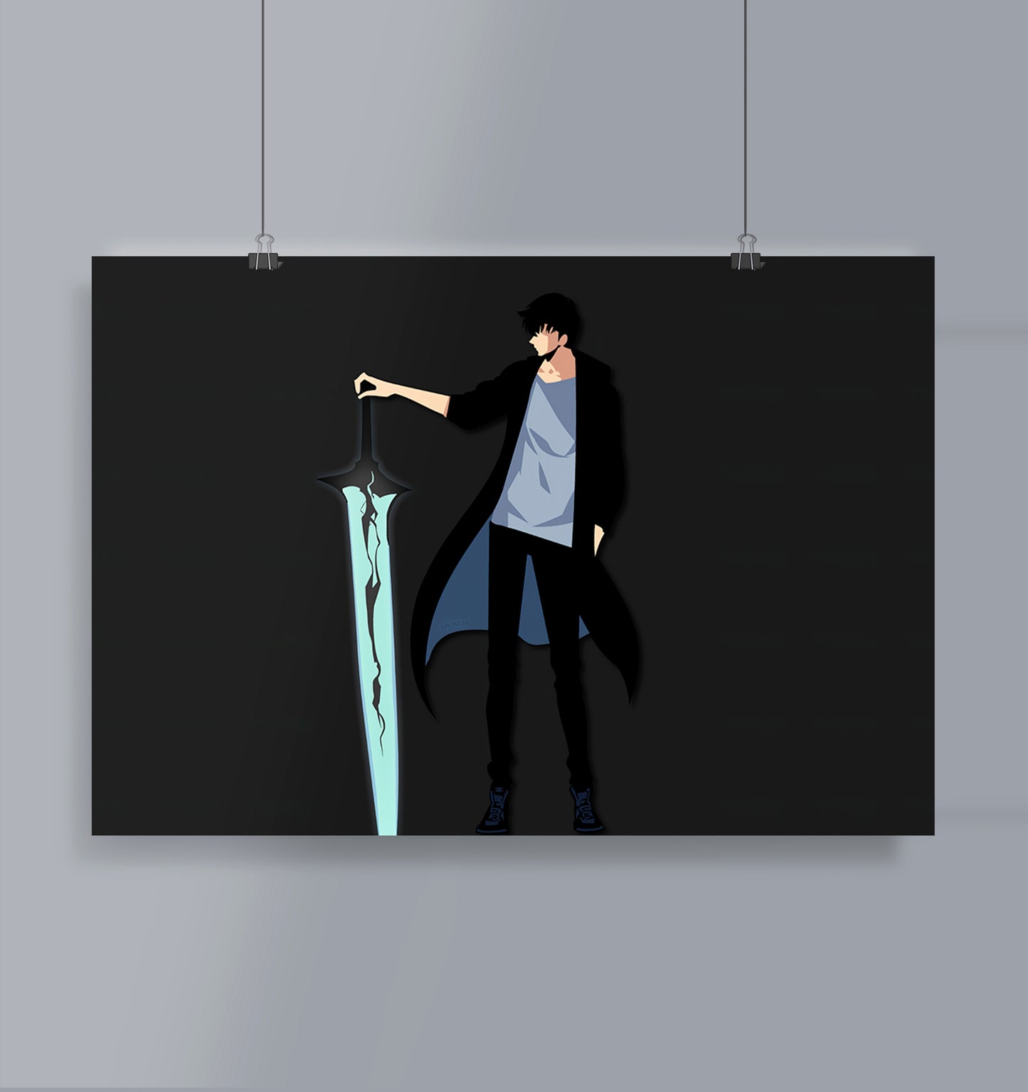 Sungjin Woo Poster Landscape Solo Leveling