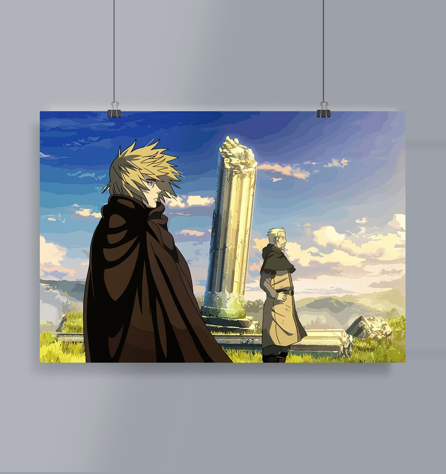 Torfinn and Askeladd Poster Landscape Vinland Saga