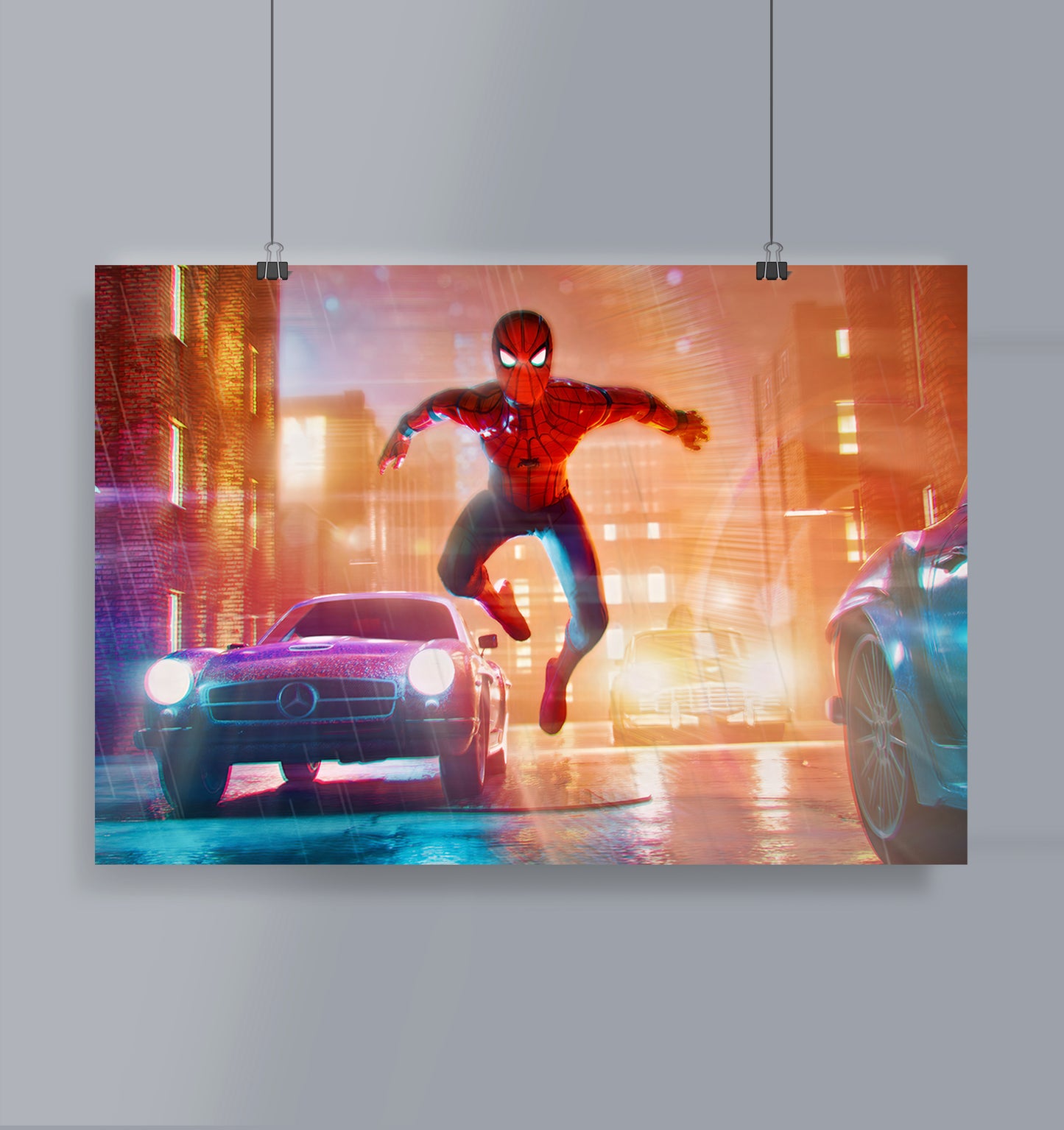 Spiderman Landscape Poster