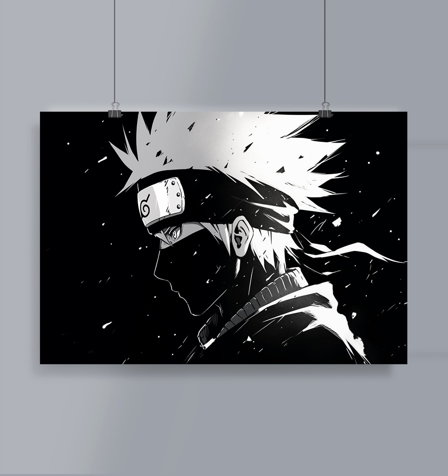Kakashi B/W Poster Landscape