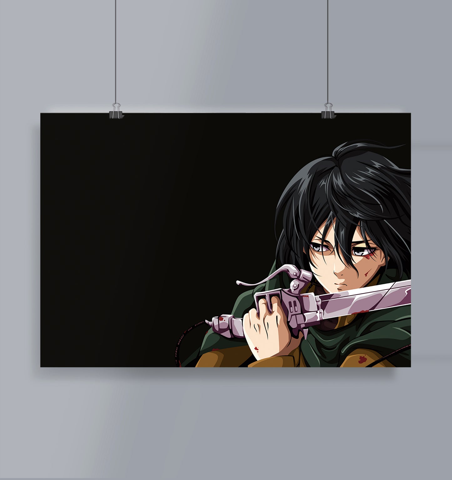 Mikasa Poster Landscape Attack on Titan