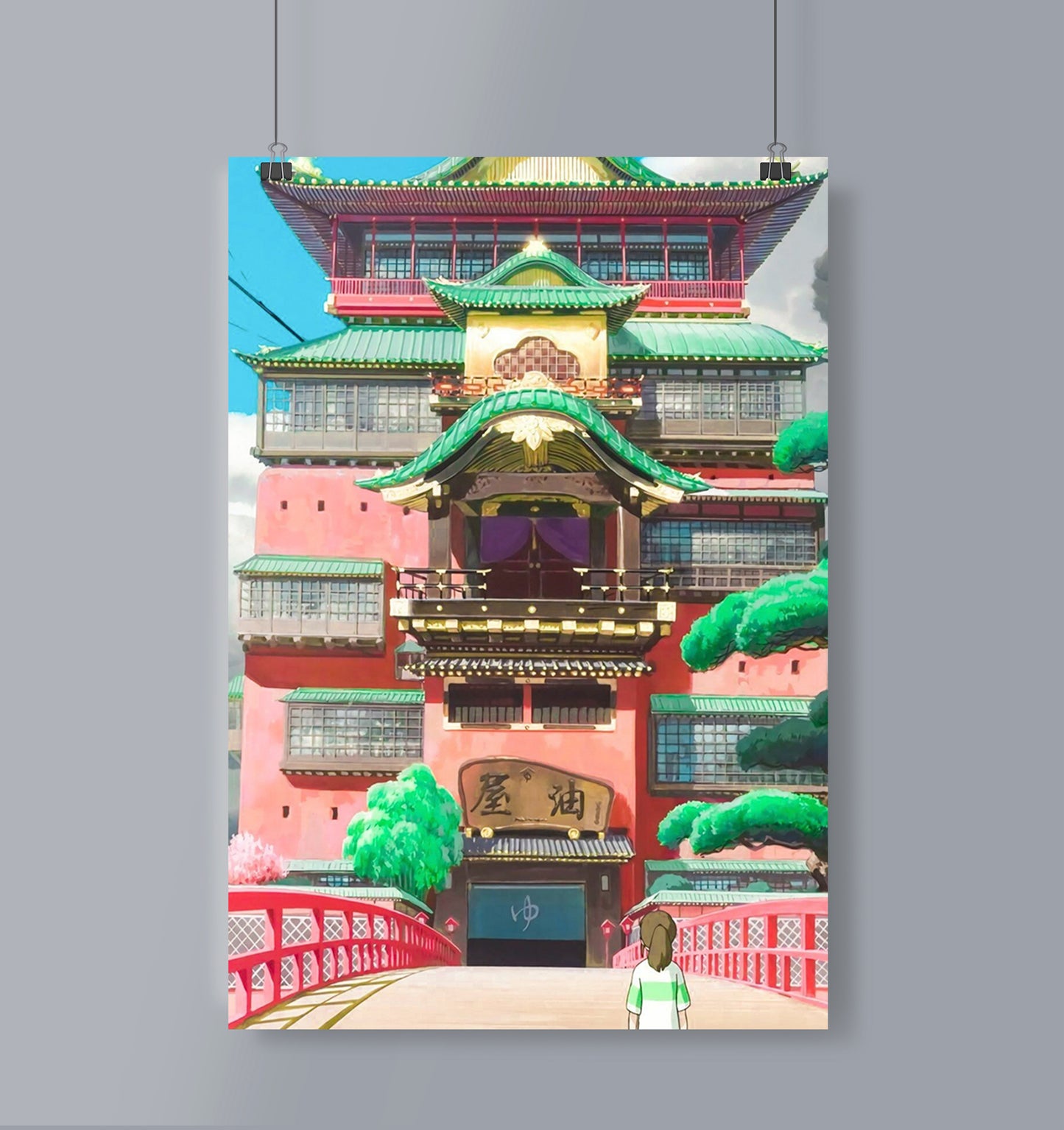 Spirited Away Castle Poster Portrait