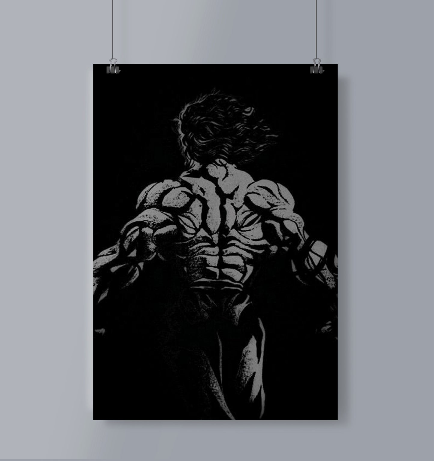Yujiro Devil Back Poster Portrait Baki