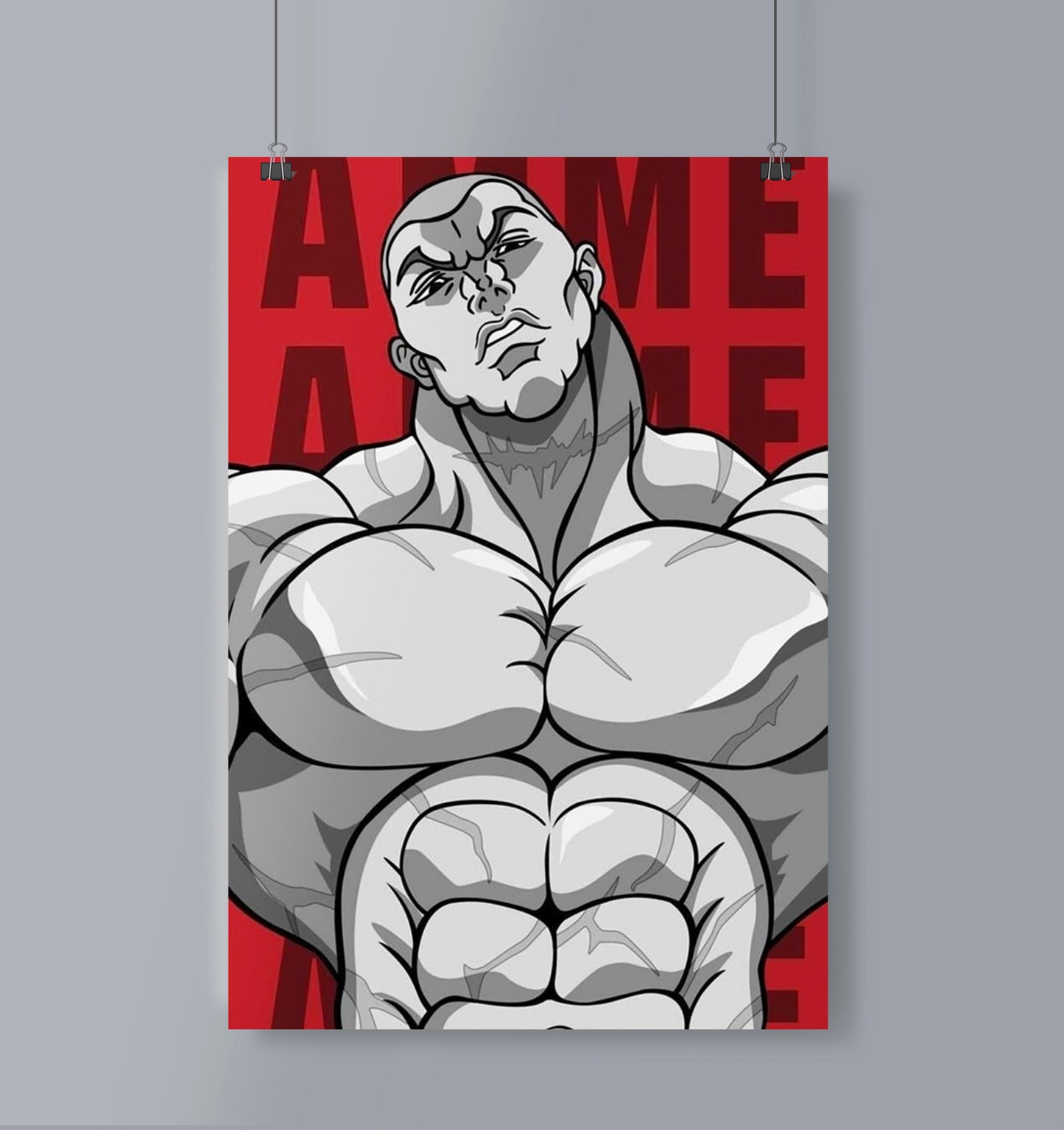 Jack Hanma Poster Portrait Baki