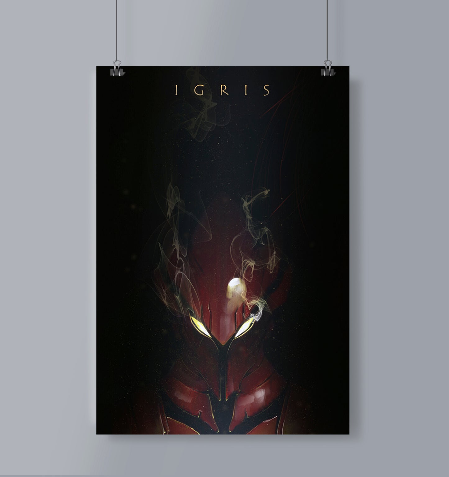 Isgris Blood Red Poster Portrait Solo Levelling