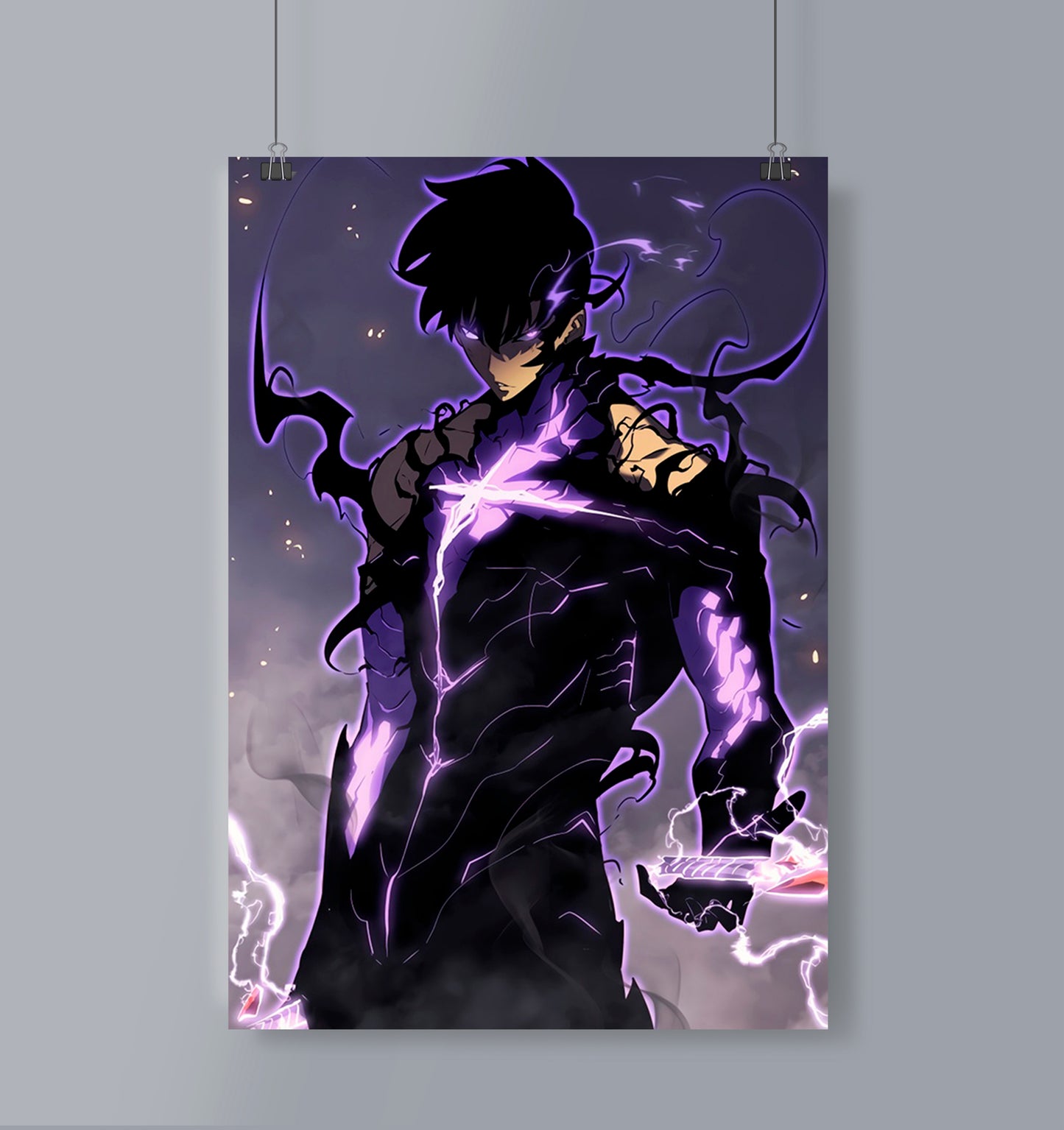 Shadow Monarch Poster Portrait Solo Leveling