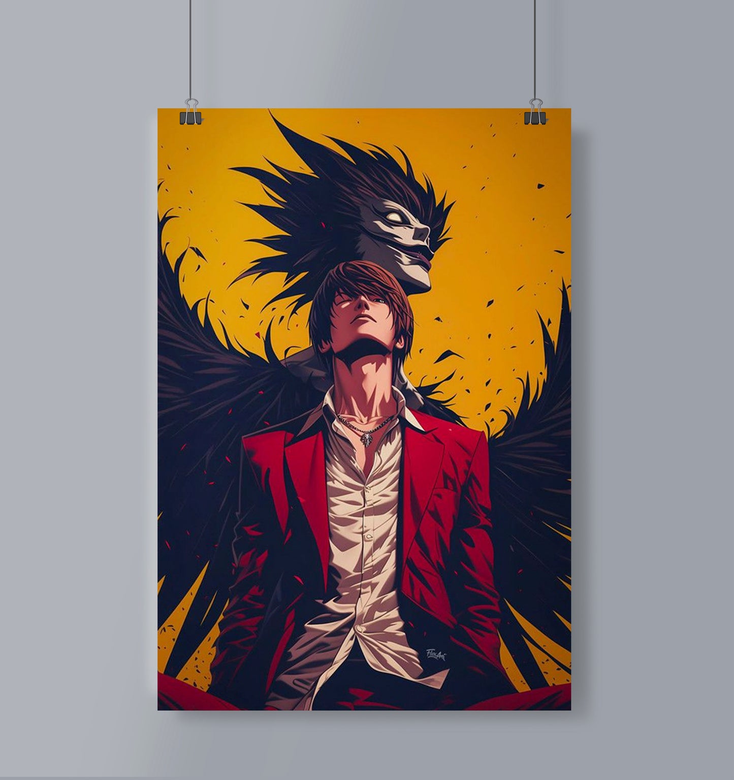 Light Yagami X Ryuk Poster Portrait
