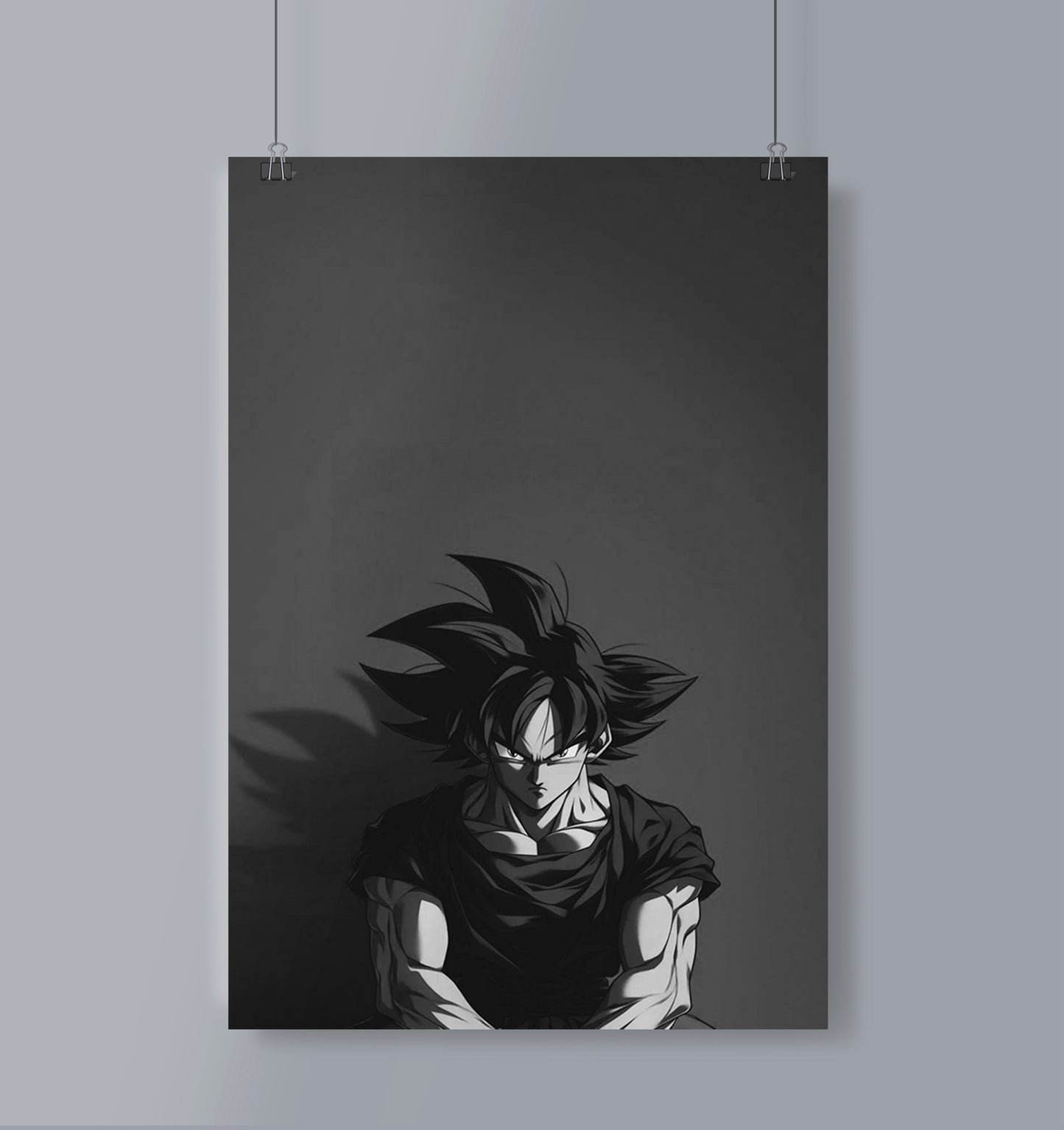 Goku B/W Poster Portrait