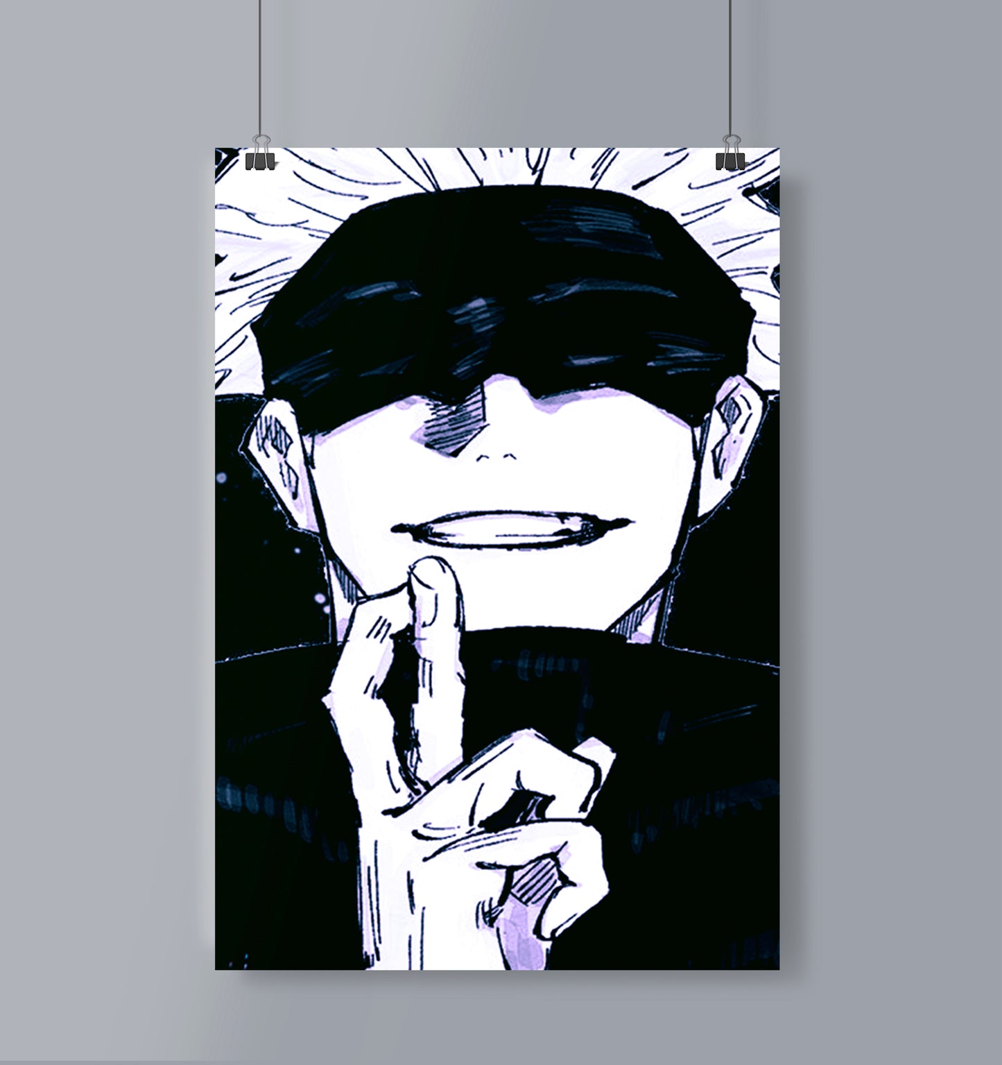 Saturo Gojo Poster Portrait