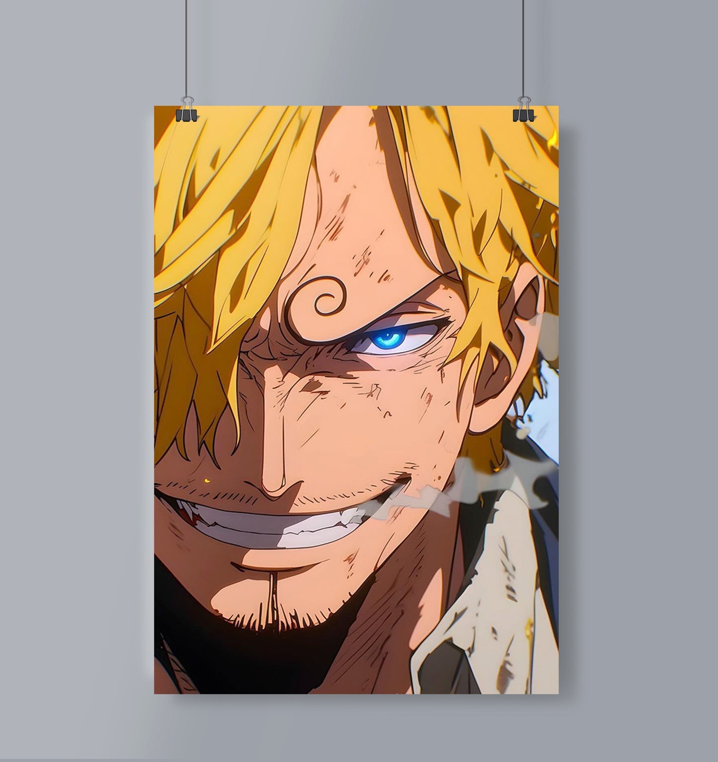 Sanji Close Up Poster Portrait