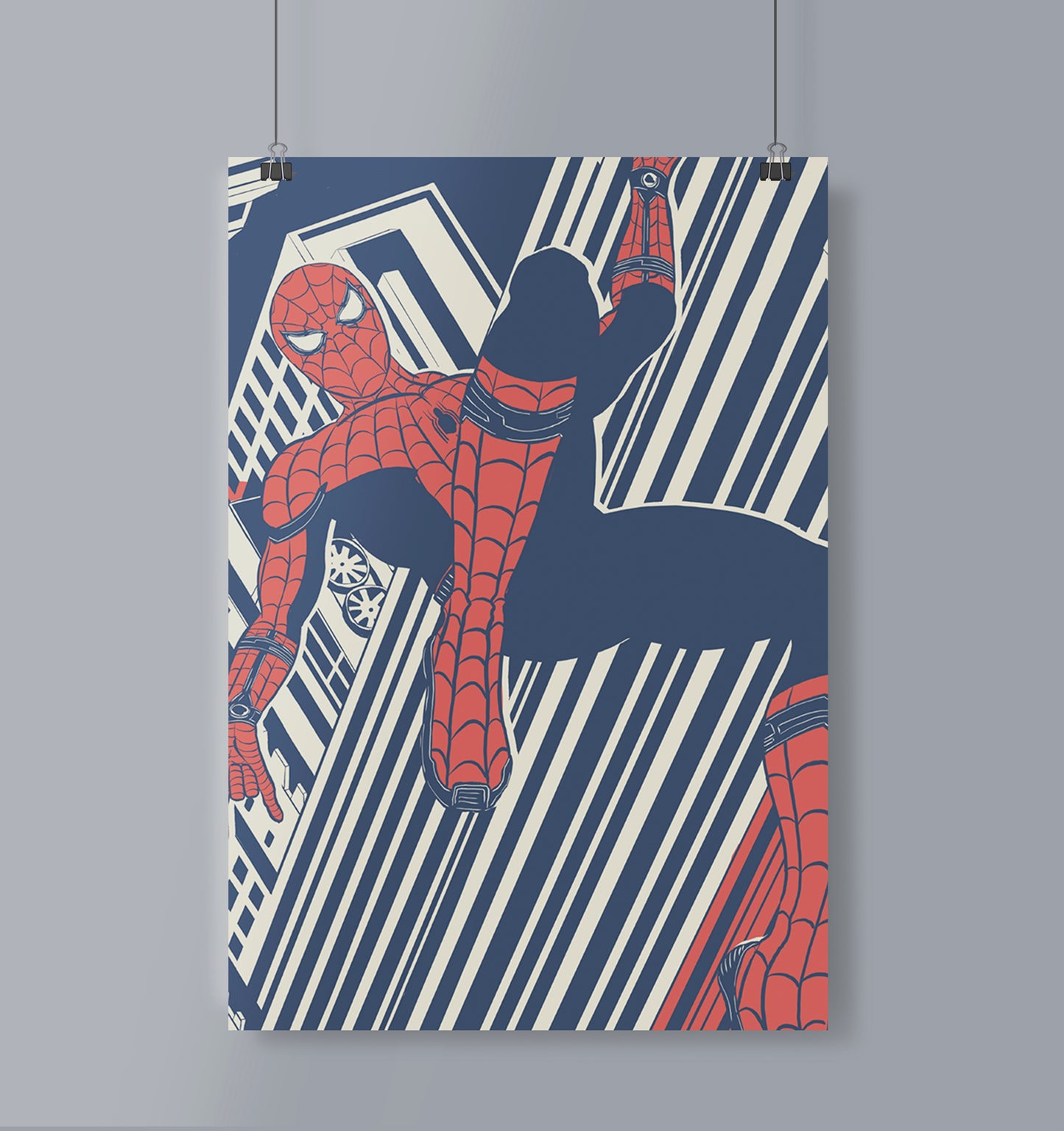 Spiderman Poster Portrait Abstract