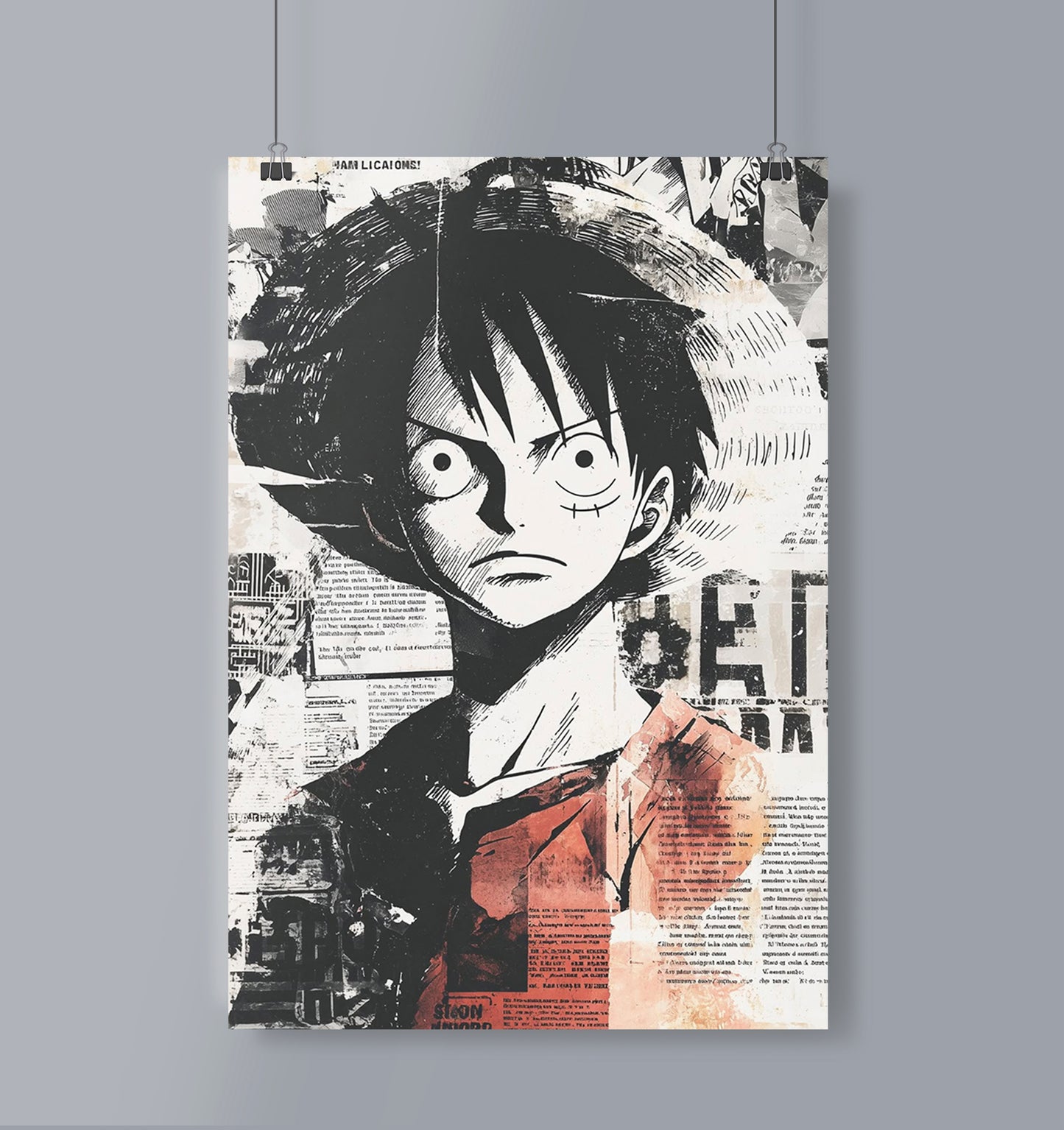 One Piece Luffy Poster Portrait