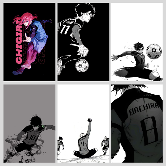 Blue Lock Combo of 6 Posters