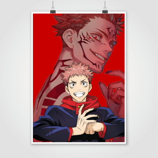 Itadori and Sukuna 19*13 Poster  Jujutsu Kaisen