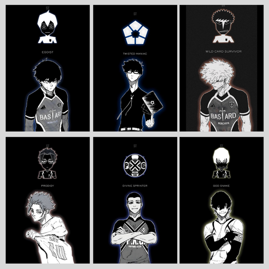 Blue Lock Combo of 6 Posters