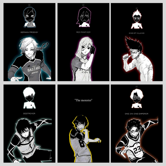 Blue Lock Combo of 6 Posters 2