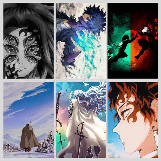 Anime Characters Poster Combo