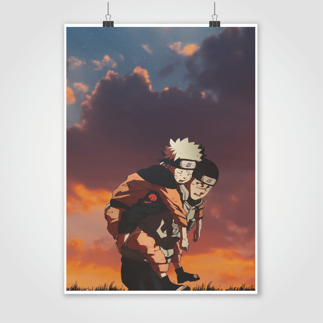 Naruto and Iruka Umino 19*13 Poster