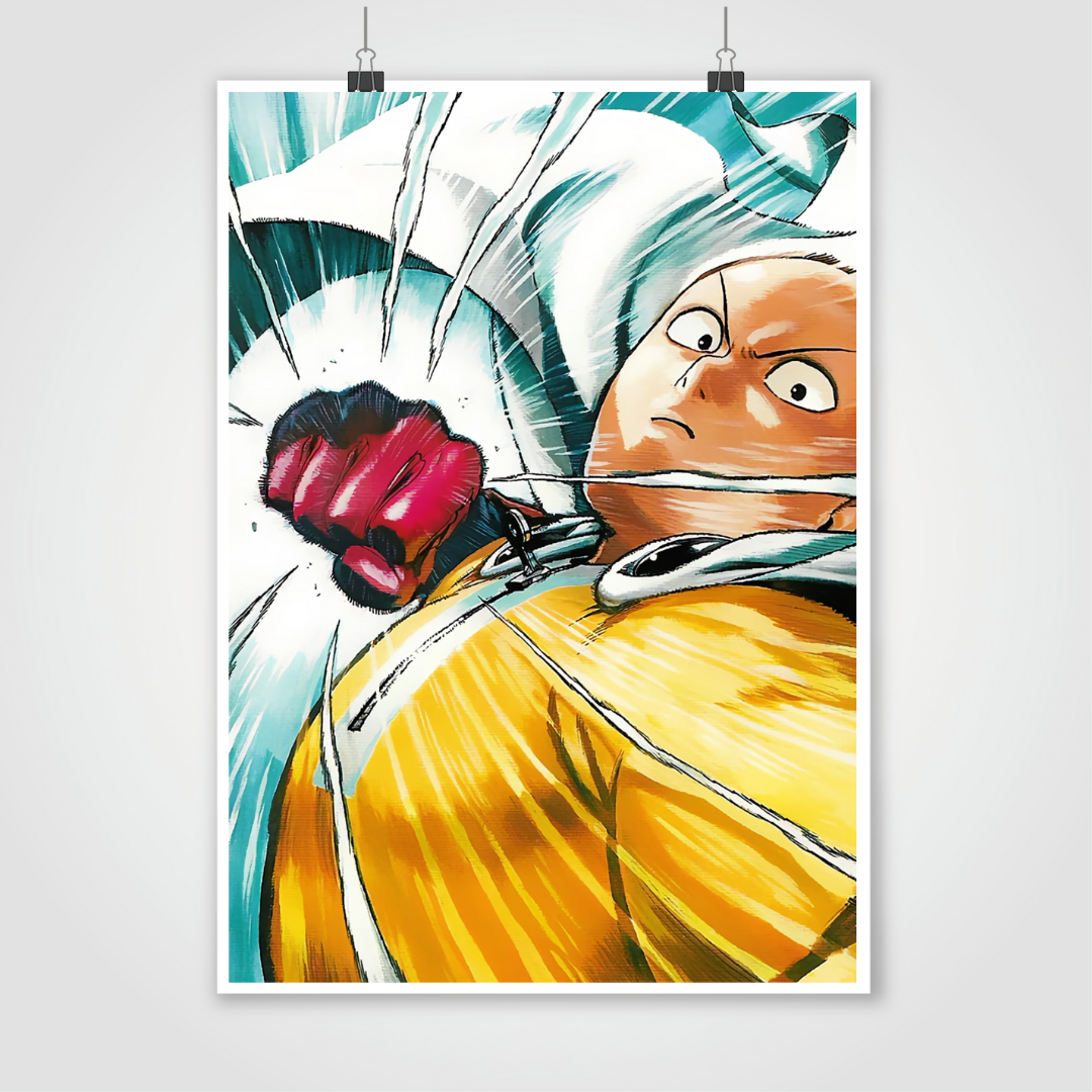 Saitama One Punch Man 19*13 Poster