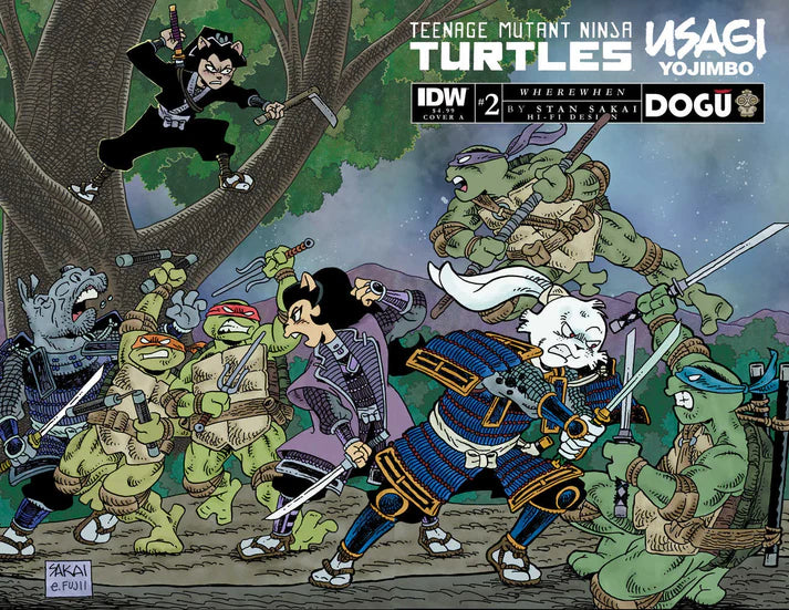 Teenage Mutant Ninja Turtles Usagi Yojimbo Wherewhen #2 Cover A Sakai B6