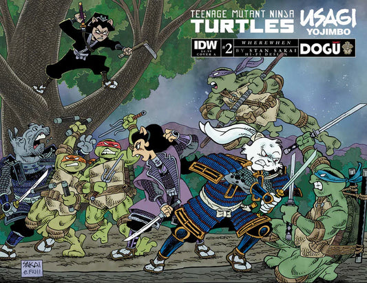 Teenage Mutant Ninja Turtles Usagi Yojimbo Wherewhen #2 Cover A Sakai B6