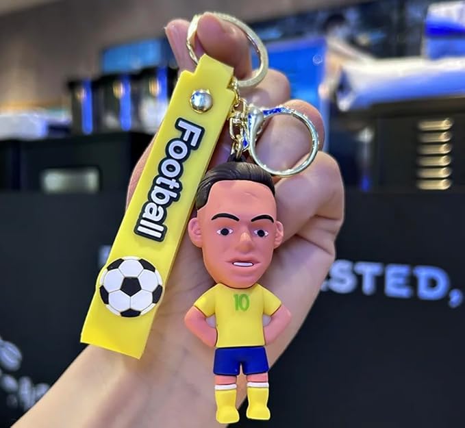 Neymar Jr 3D Silicone Keychain