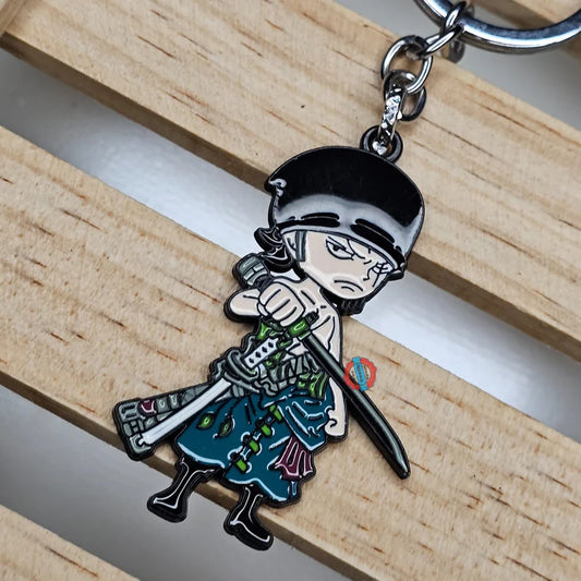 Zoro metal keychain