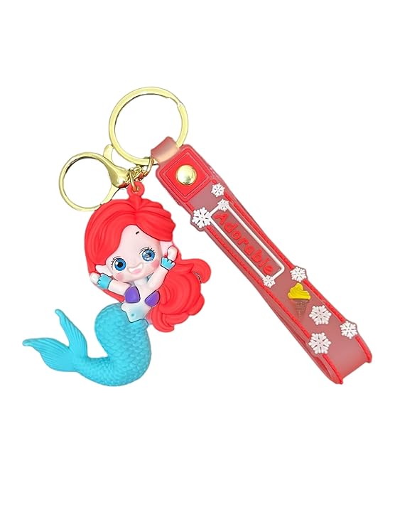 Little Mermaid Silicone Keychain