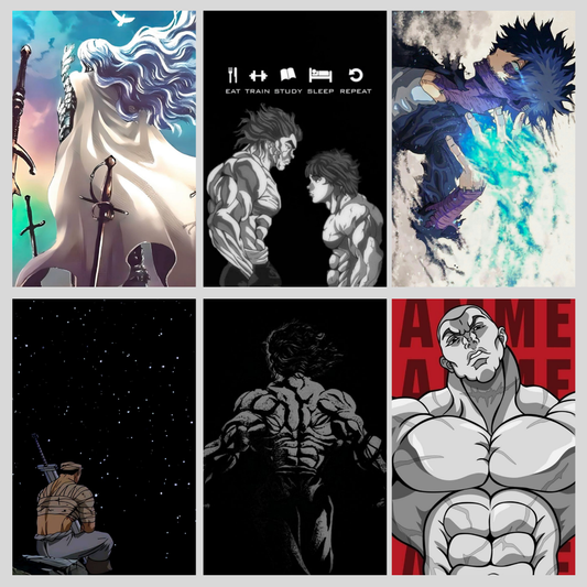 Jack Hanma Guts Poster Combo