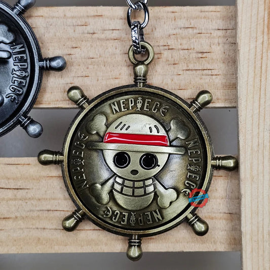 One Piece spinner keychain Golden Color