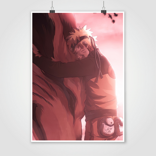 Naruto and Kurama 19*13 Poster