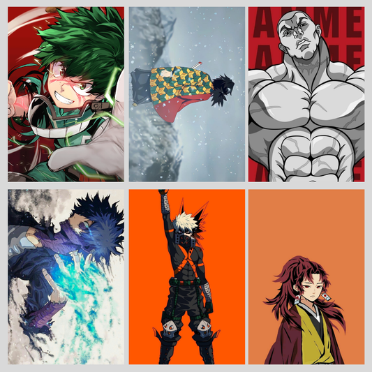 My hero Academia Demon Slayer Poster Combo
