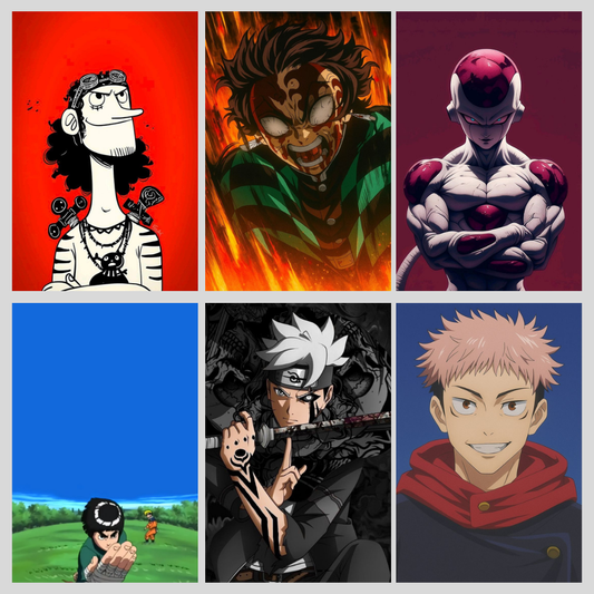 Asthetic Poster Combo Anime 6 Posters