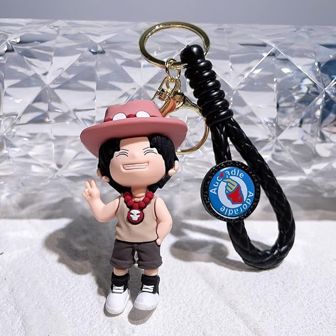 One Piece Anime Silicone Keychain