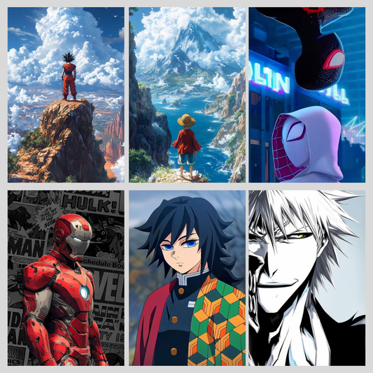 Dragon Ball Marvel Poster 6 Combo
