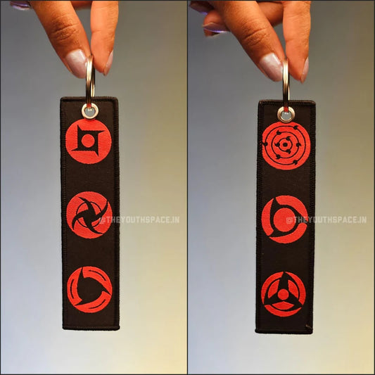 Naruto Sharingan Flip Side Embroidered Keychain (15 cm)