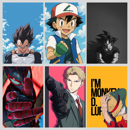 Mixed Anime Poster Combo