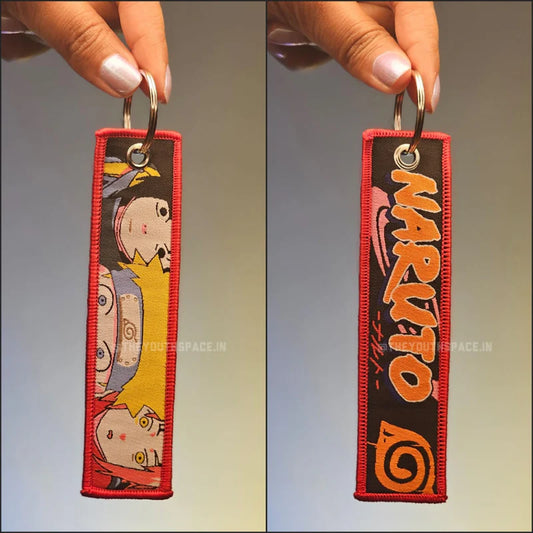 Naruto x Sasuke × Sakura Flip Side Embroidered Keychain (15 cm)