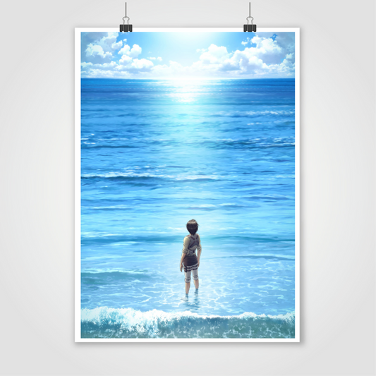 Eren Beach Scene 19*13 Poster