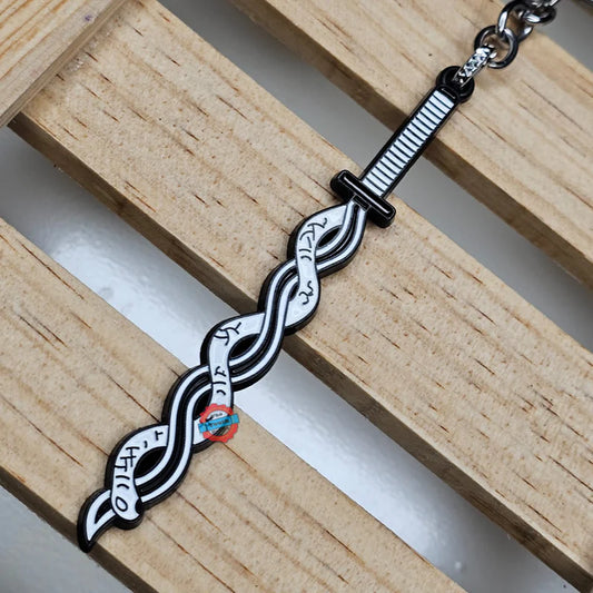 Obanai Iguro Anime sword Metal Keychain Code 3