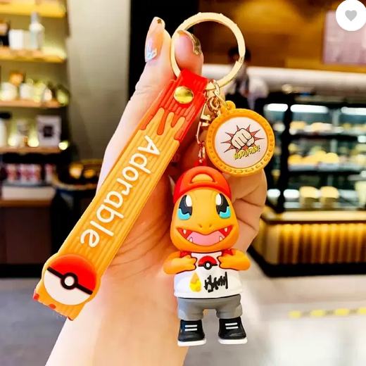 Charmeleon pokemon Silicone  Key Chain