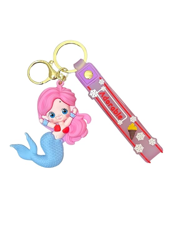 Little Mermaid Silicone Keychain 2