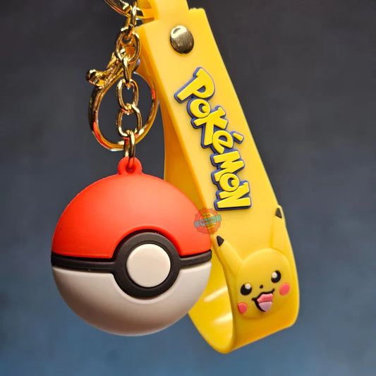 Poke ball Silicone Keychain